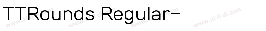TTRounds Regular字体转换